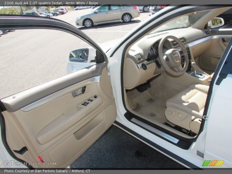Arctic White / Beige 2006 Audi A4 2.0T quattro Sedan