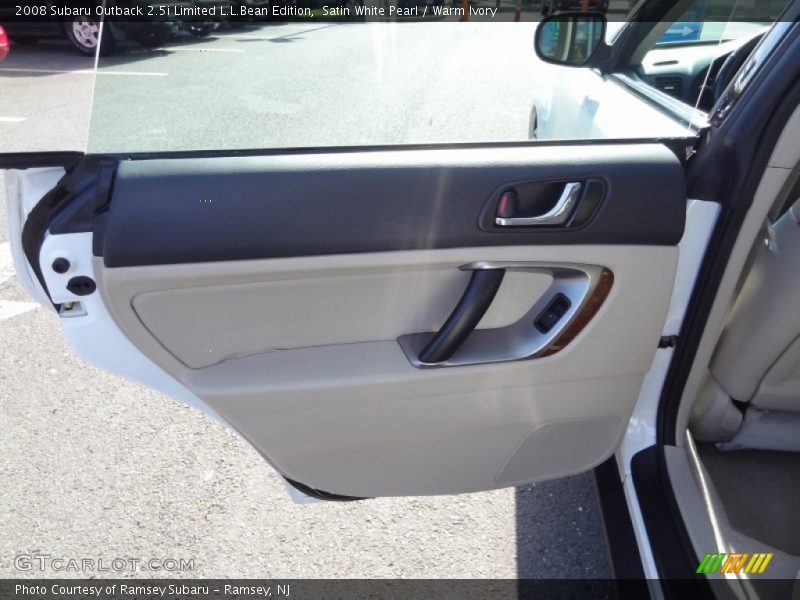 Satin White Pearl / Warm Ivory 2008 Subaru Outback 2.5i Limited L.L.Bean Edition