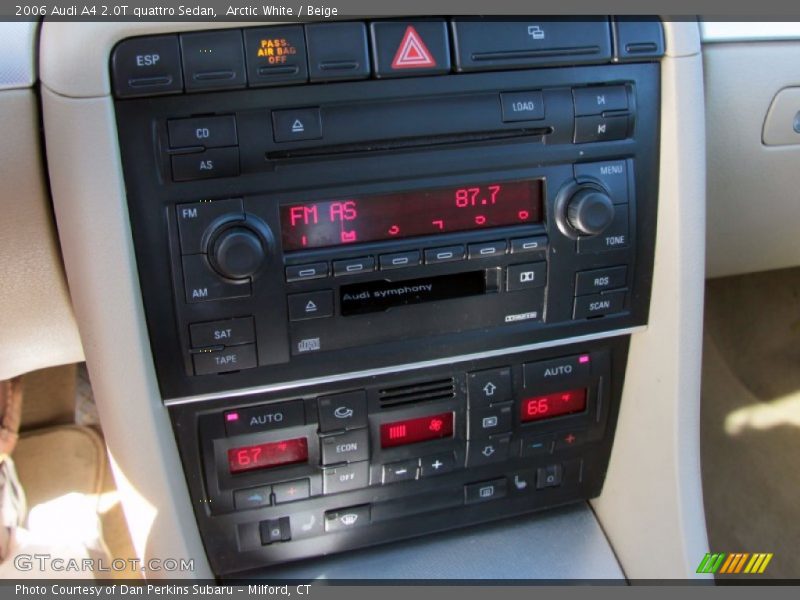 Arctic White / Beige 2006 Audi A4 2.0T quattro Sedan