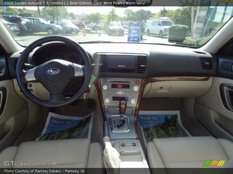 Satin White Pearl / Warm Ivory 2008 Subaru Outback 2.5i Limited L.L.Bean Edition