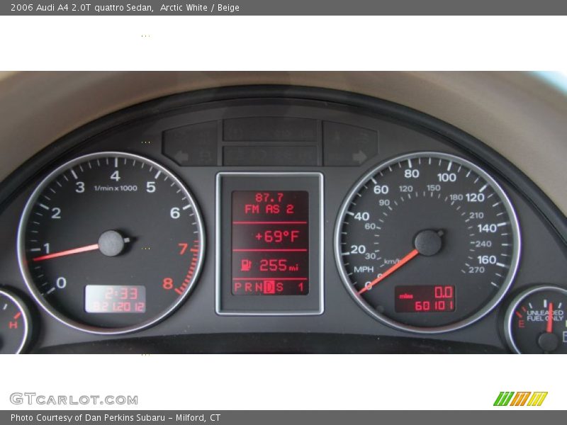 Arctic White / Beige 2006 Audi A4 2.0T quattro Sedan