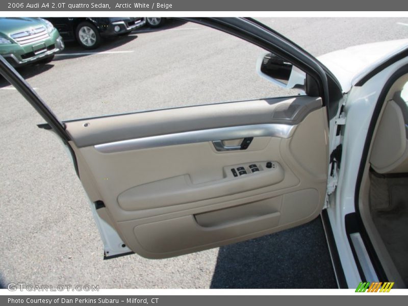 Arctic White / Beige 2006 Audi A4 2.0T quattro Sedan