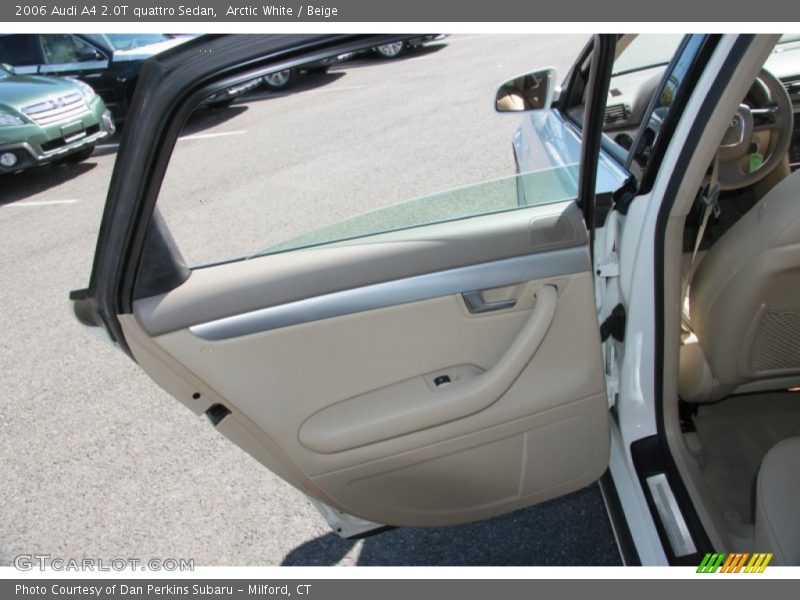 Arctic White / Beige 2006 Audi A4 2.0T quattro Sedan
