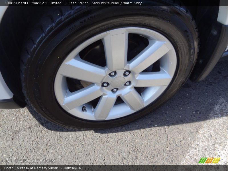 Satin White Pearl / Warm Ivory 2008 Subaru Outback 2.5i Limited L.L.Bean Edition