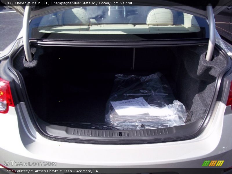 Champagne Silver Metallic / Cocoa/Light Neutral 2013 Chevrolet Malibu LT
