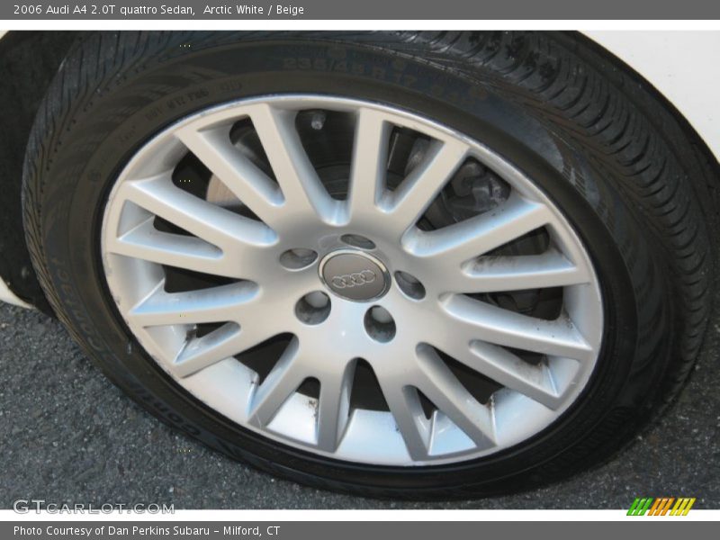 Arctic White / Beige 2006 Audi A4 2.0T quattro Sedan