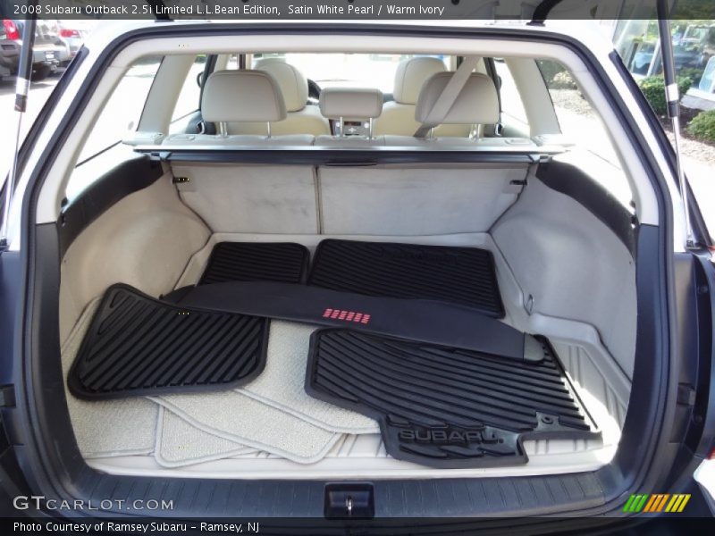 Satin White Pearl / Warm Ivory 2008 Subaru Outback 2.5i Limited L.L.Bean Edition