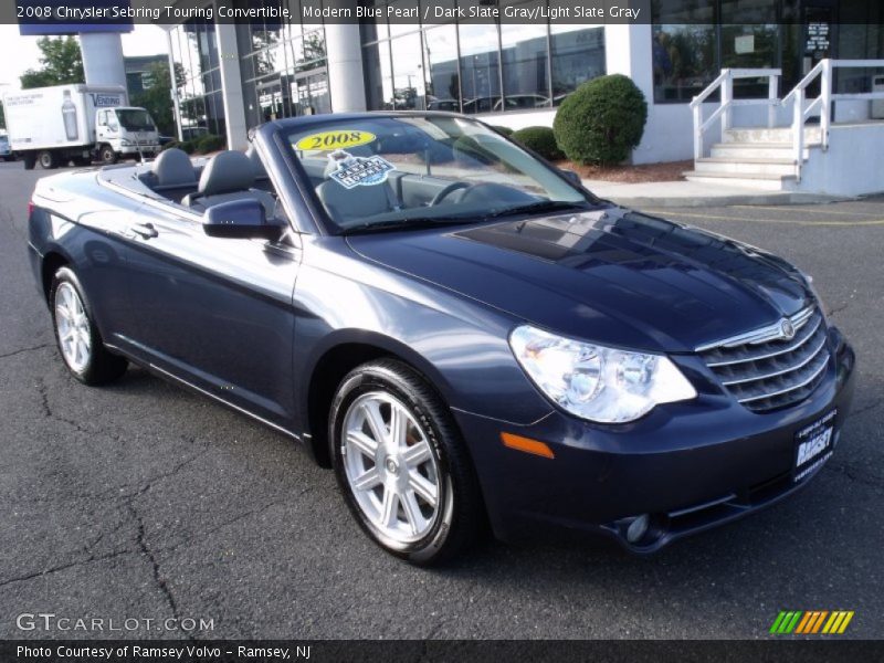Modern Blue Pearl / Dark Slate Gray/Light Slate Gray 2008 Chrysler Sebring Touring Convertible