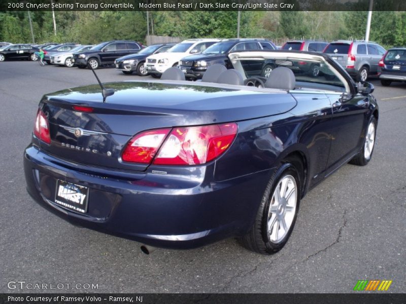 Modern Blue Pearl / Dark Slate Gray/Light Slate Gray 2008 Chrysler Sebring Touring Convertible
