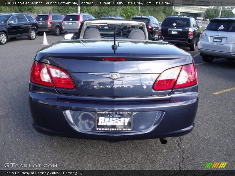 Modern Blue Pearl / Dark Slate Gray/Light Slate Gray 2008 Chrysler Sebring Touring Convertible