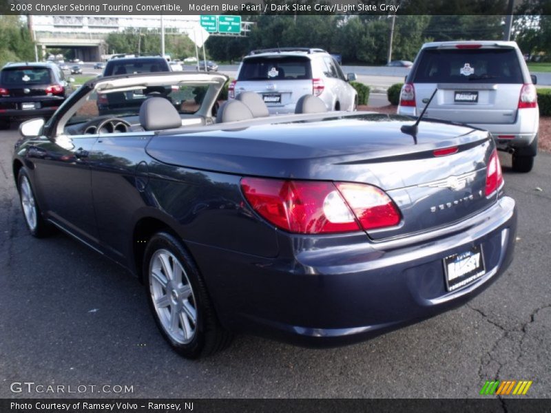 Modern Blue Pearl / Dark Slate Gray/Light Slate Gray 2008 Chrysler Sebring Touring Convertible