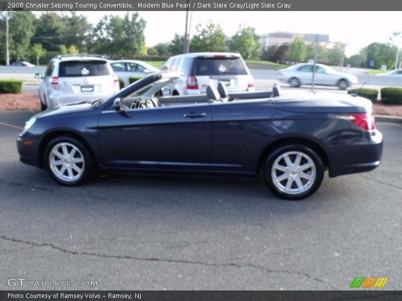 Modern Blue Pearl / Dark Slate Gray/Light Slate Gray 2008 Chrysler Sebring Touring Convertible