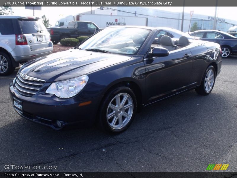 Modern Blue Pearl / Dark Slate Gray/Light Slate Gray 2008 Chrysler Sebring Touring Convertible