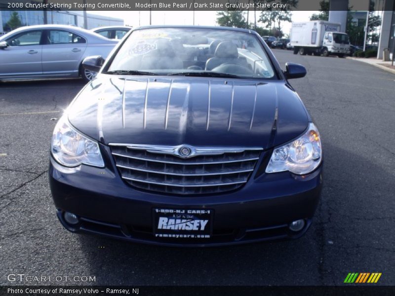 Modern Blue Pearl / Dark Slate Gray/Light Slate Gray 2008 Chrysler Sebring Touring Convertible
