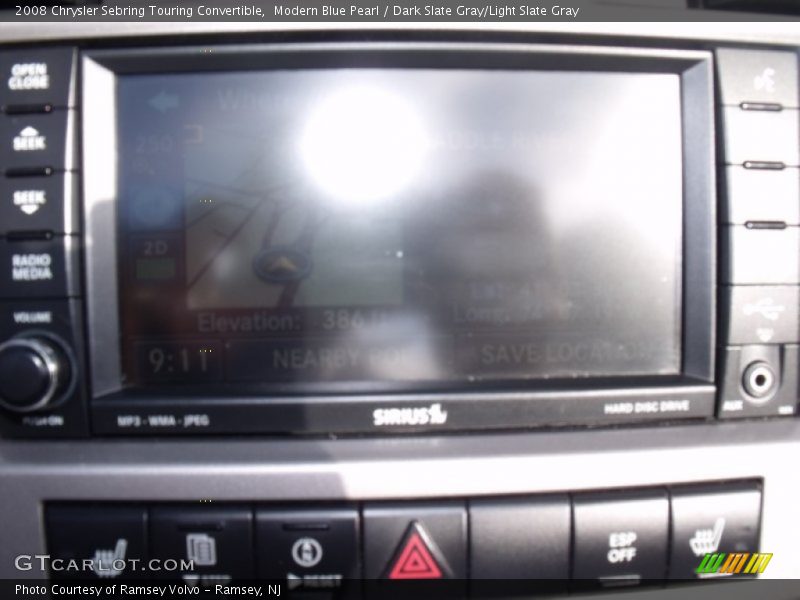 Modern Blue Pearl / Dark Slate Gray/Light Slate Gray 2008 Chrysler Sebring Touring Convertible