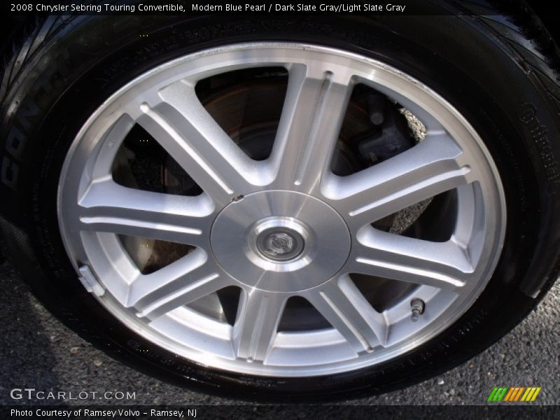 Modern Blue Pearl / Dark Slate Gray/Light Slate Gray 2008 Chrysler Sebring Touring Convertible