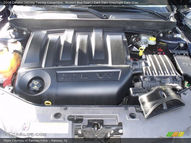 Modern Blue Pearl / Dark Slate Gray/Light Slate Gray 2008 Chrysler Sebring Touring Convertible