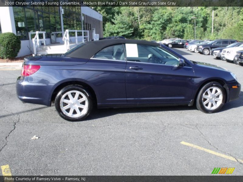 Modern Blue Pearl / Dark Slate Gray/Light Slate Gray 2008 Chrysler Sebring Touring Convertible
