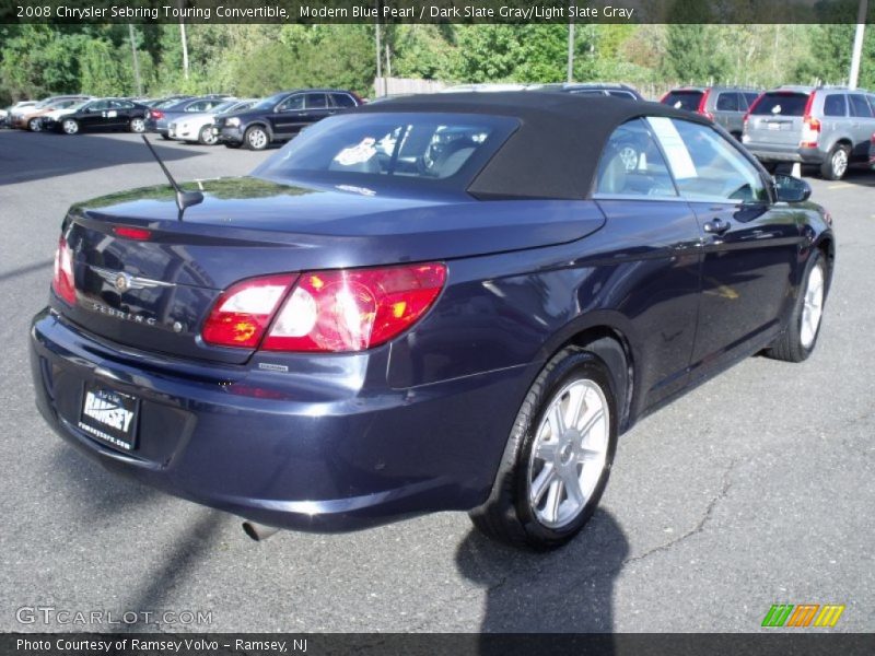 Modern Blue Pearl / Dark Slate Gray/Light Slate Gray 2008 Chrysler Sebring Touring Convertible