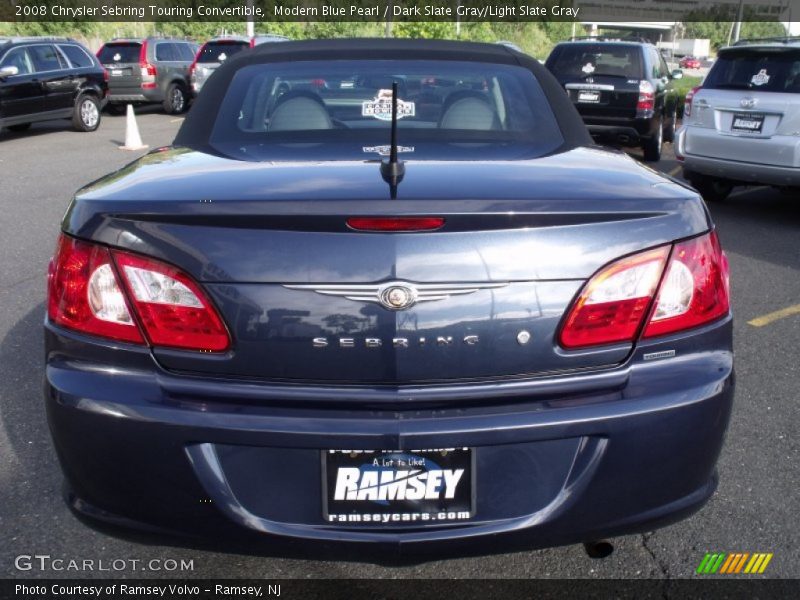 Modern Blue Pearl / Dark Slate Gray/Light Slate Gray 2008 Chrysler Sebring Touring Convertible
