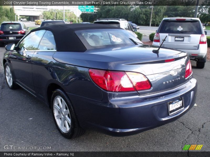 Modern Blue Pearl / Dark Slate Gray/Light Slate Gray 2008 Chrysler Sebring Touring Convertible