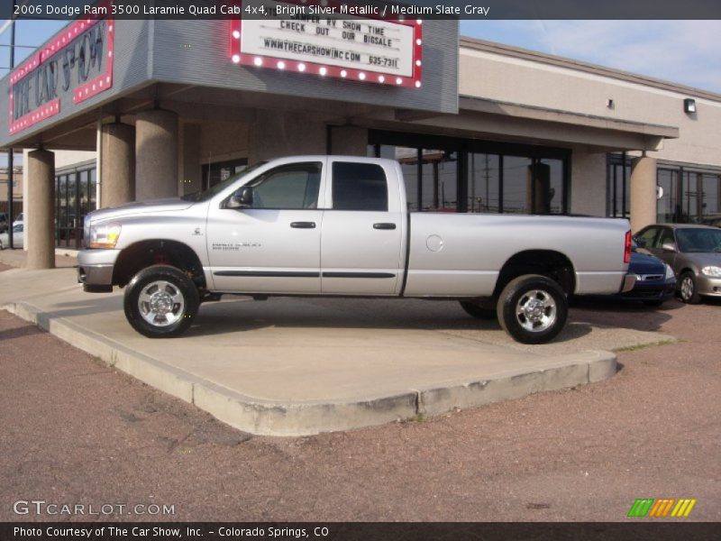 Bright Silver Metallic / Medium Slate Gray 2006 Dodge Ram 3500 Laramie Quad Cab 4x4