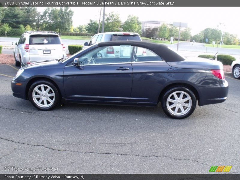 Modern Blue Pearl / Dark Slate Gray/Light Slate Gray 2008 Chrysler Sebring Touring Convertible