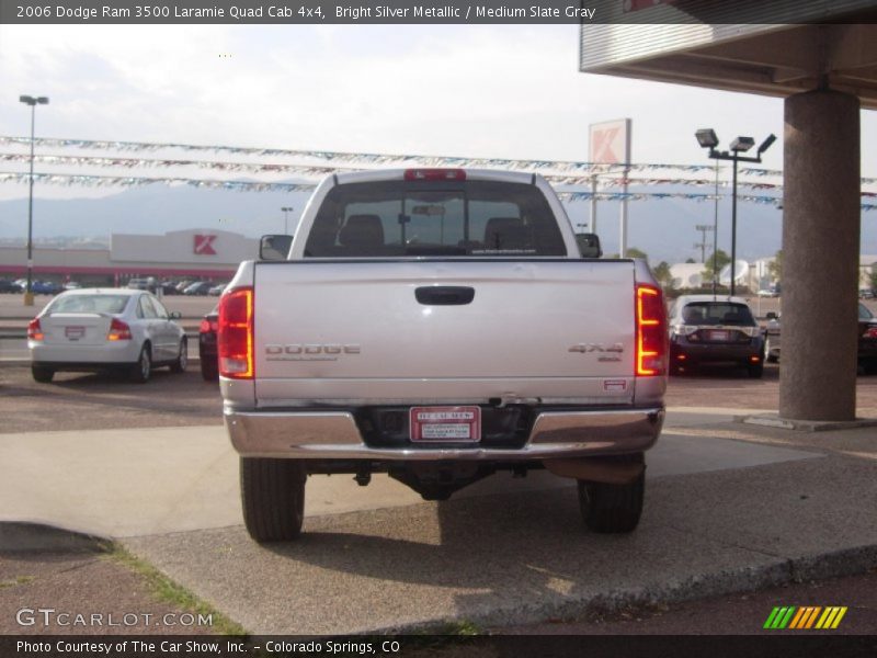Bright Silver Metallic / Medium Slate Gray 2006 Dodge Ram 3500 Laramie Quad Cab 4x4
