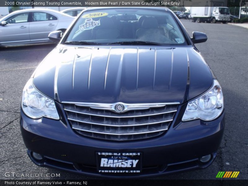 Modern Blue Pearl / Dark Slate Gray/Light Slate Gray 2008 Chrysler Sebring Touring Convertible