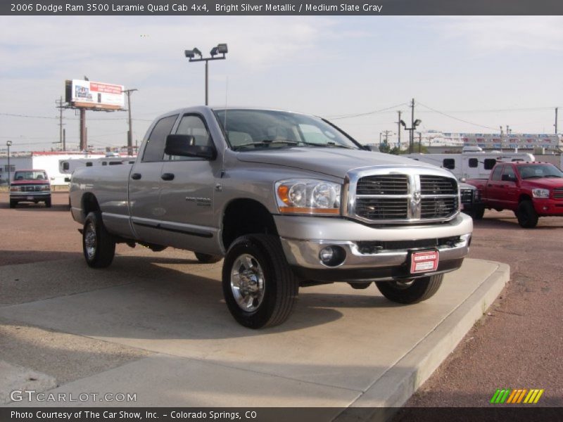 Bright Silver Metallic / Medium Slate Gray 2006 Dodge Ram 3500 Laramie Quad Cab 4x4