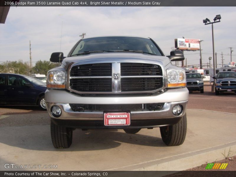 Bright Silver Metallic / Medium Slate Gray 2006 Dodge Ram 3500 Laramie Quad Cab 4x4