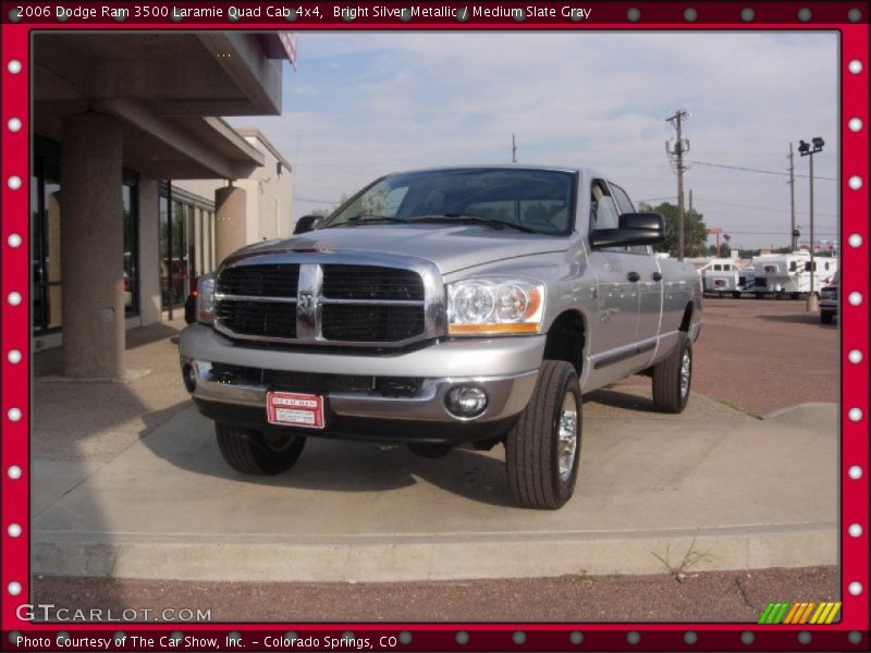 Bright Silver Metallic / Medium Slate Gray 2006 Dodge Ram 3500 Laramie Quad Cab 4x4