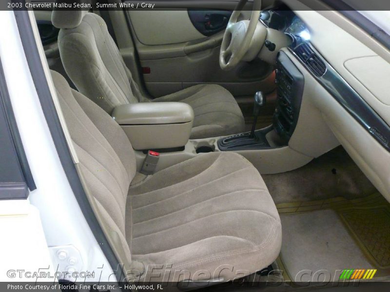 Summit White / Gray 2003 Chevrolet Malibu Sedan