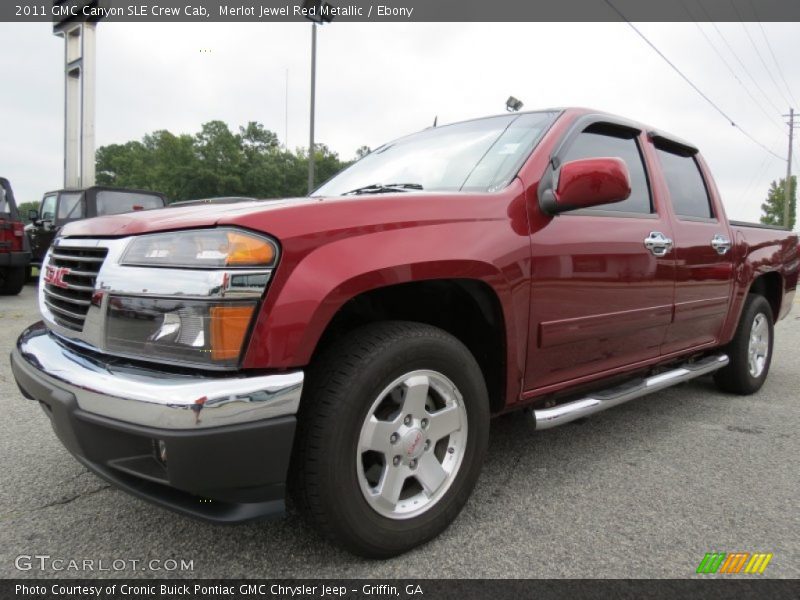 Merlot Jewel Red Metallic / Ebony 2011 GMC Canyon SLE Crew Cab