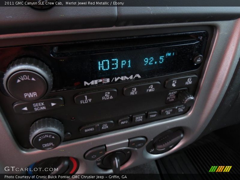 Merlot Jewel Red Metallic / Ebony 2011 GMC Canyon SLE Crew Cab