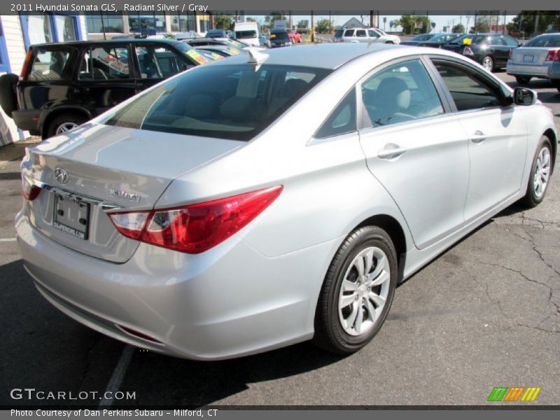 Radiant Silver / Gray 2011 Hyundai Sonata GLS