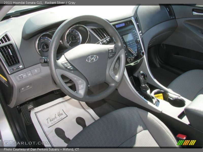 Radiant Silver / Gray 2011 Hyundai Sonata GLS