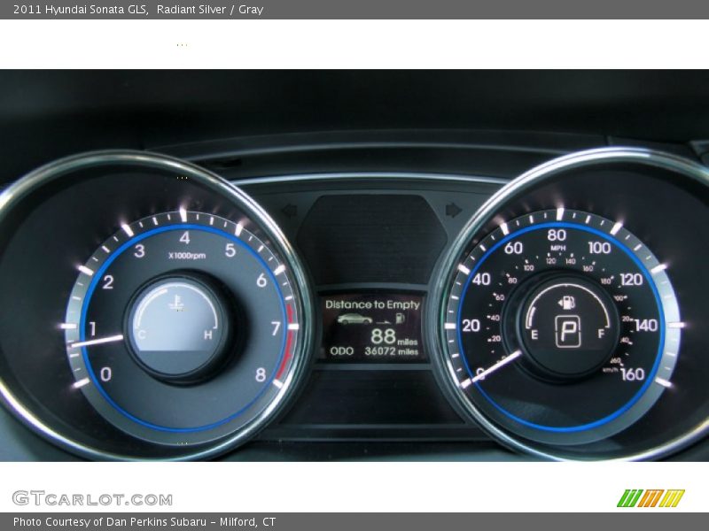 Radiant Silver / Gray 2011 Hyundai Sonata GLS