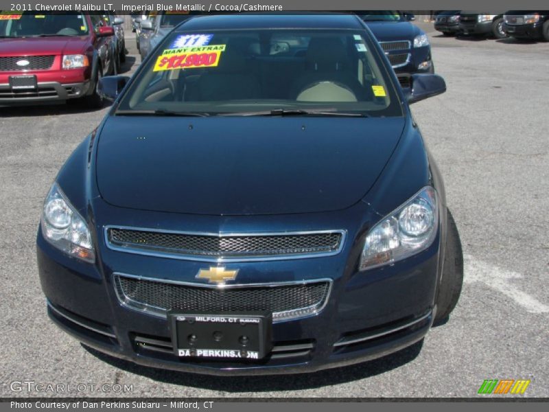 Imperial Blue Metallic / Cocoa/Cashmere 2011 Chevrolet Malibu LT