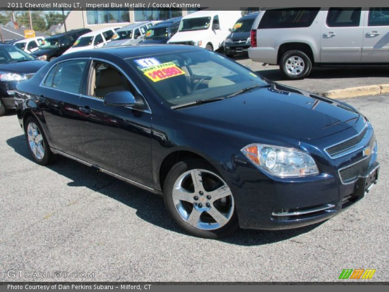 Imperial Blue Metallic / Cocoa/Cashmere 2011 Chevrolet Malibu LT
