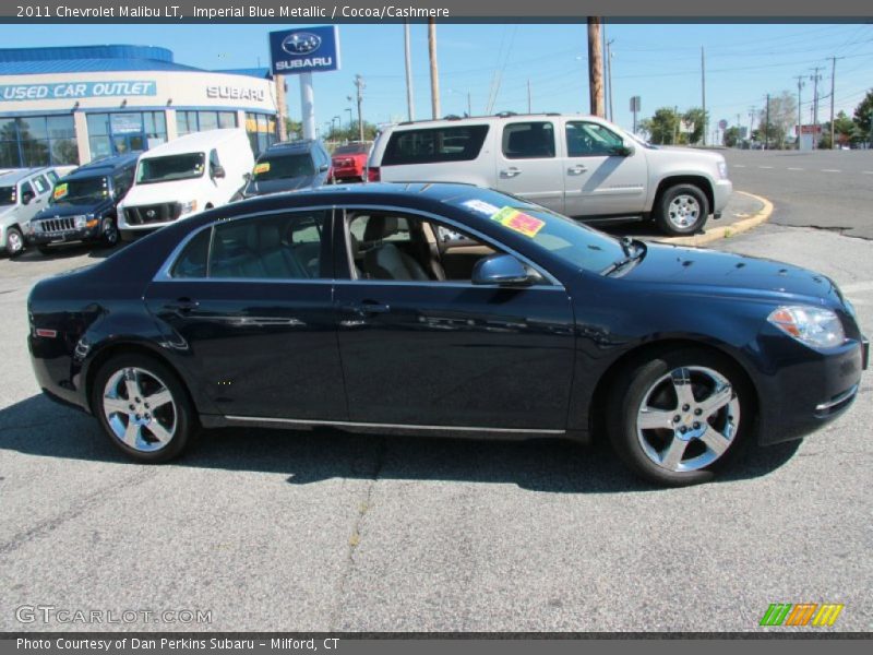 Imperial Blue Metallic / Cocoa/Cashmere 2011 Chevrolet Malibu LT