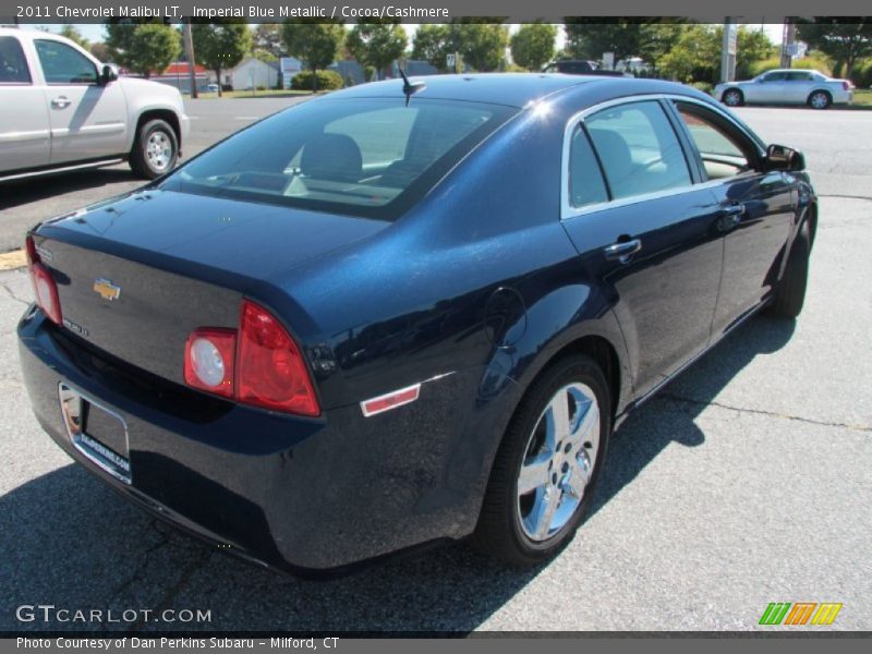 Imperial Blue Metallic / Cocoa/Cashmere 2011 Chevrolet Malibu LT
