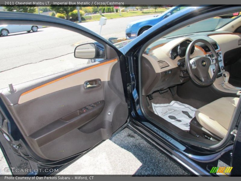 Imperial Blue Metallic / Cocoa/Cashmere 2011 Chevrolet Malibu LT