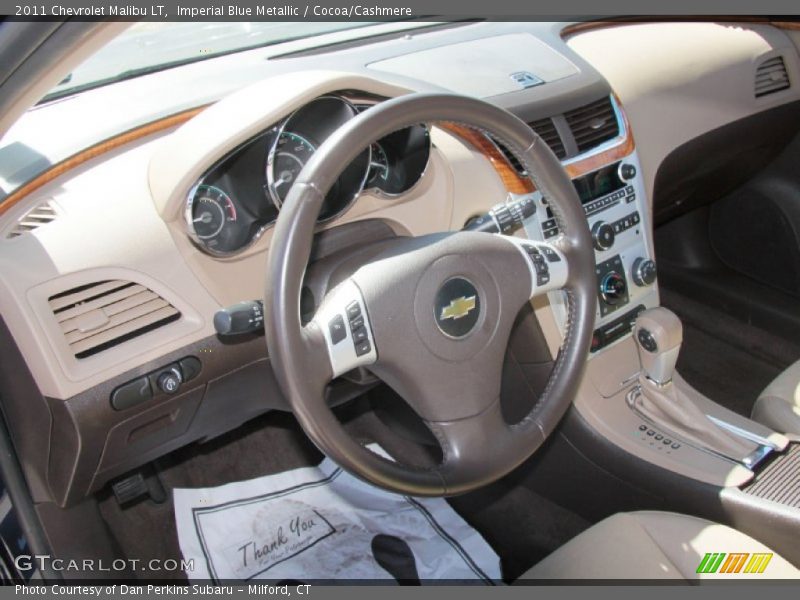 Imperial Blue Metallic / Cocoa/Cashmere 2011 Chevrolet Malibu LT
