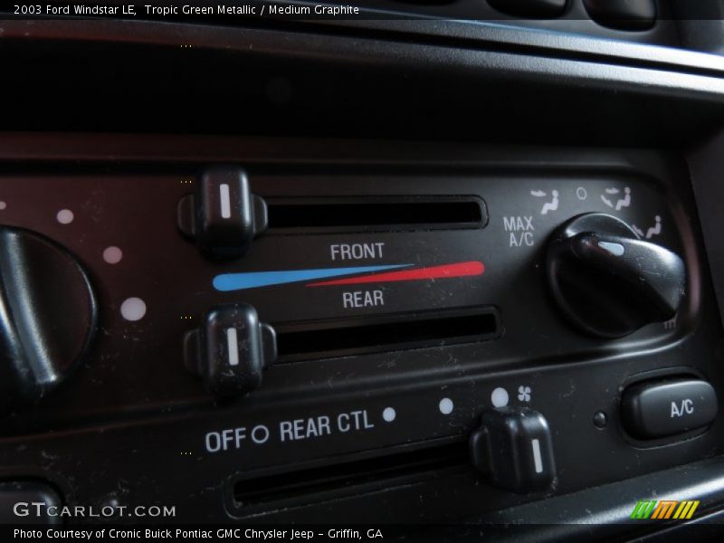 Controls of 2003 Windstar LE