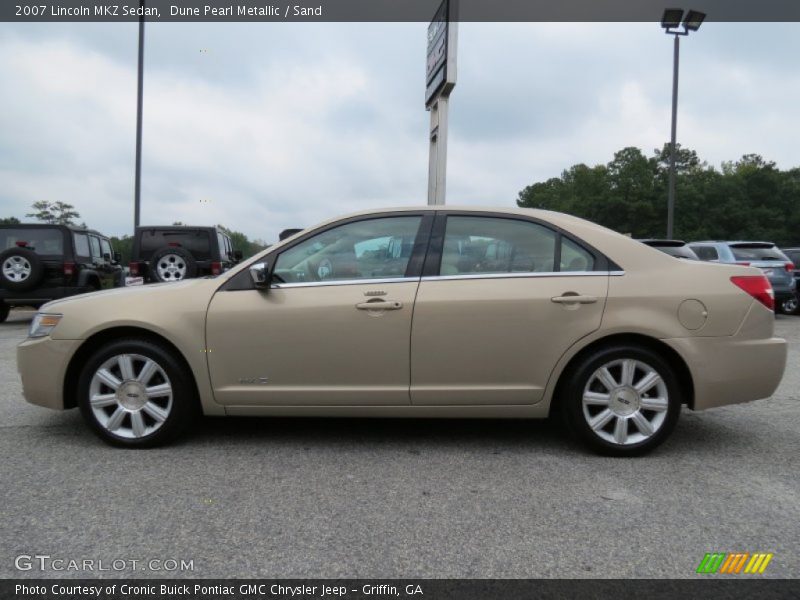 Dune Pearl Metallic / Sand 2007 Lincoln MKZ Sedan