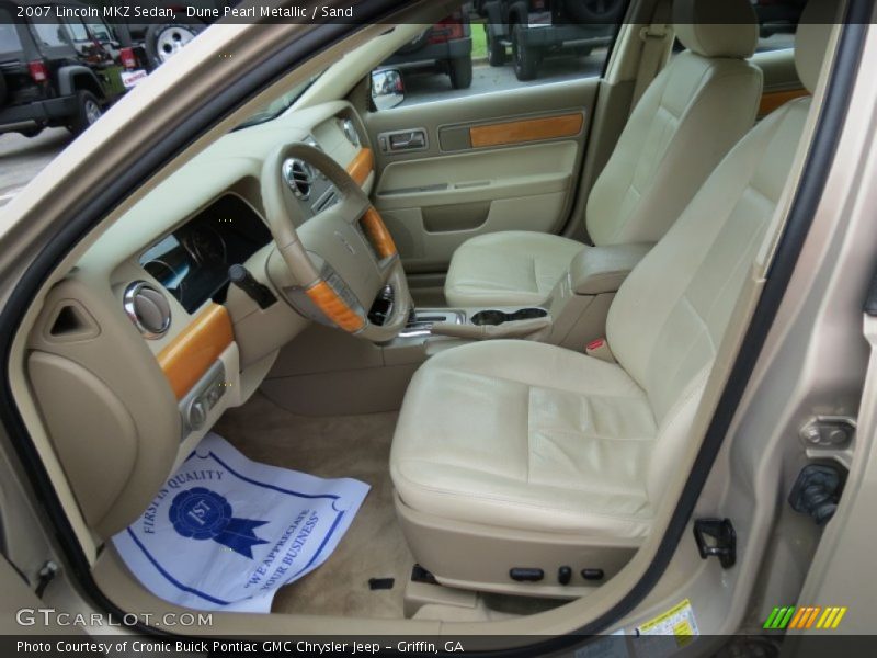 Dune Pearl Metallic / Sand 2007 Lincoln MKZ Sedan