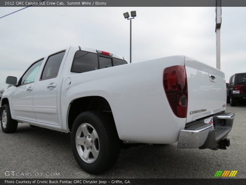 Summit White / Ebony 2012 GMC Canyon SLE Crew Cab
