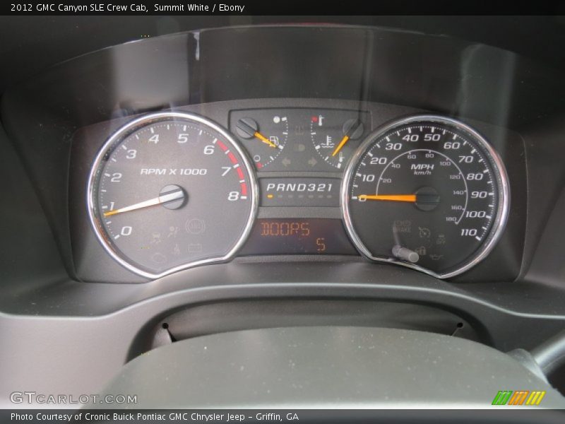 Summit White / Ebony 2012 GMC Canyon SLE Crew Cab