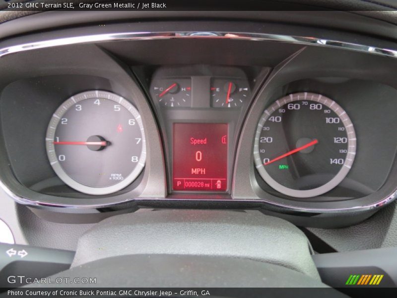 Gray Green Metallic / Jet Black 2012 GMC Terrain SLE